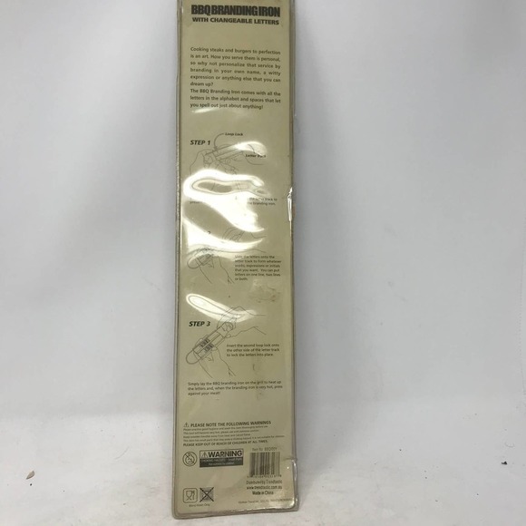 BBQ Branding Iron w Changeable Letters - Picture 2 of 8